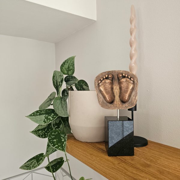 Beeld kleintje platte achterkant dubbele afdruk | 14-106