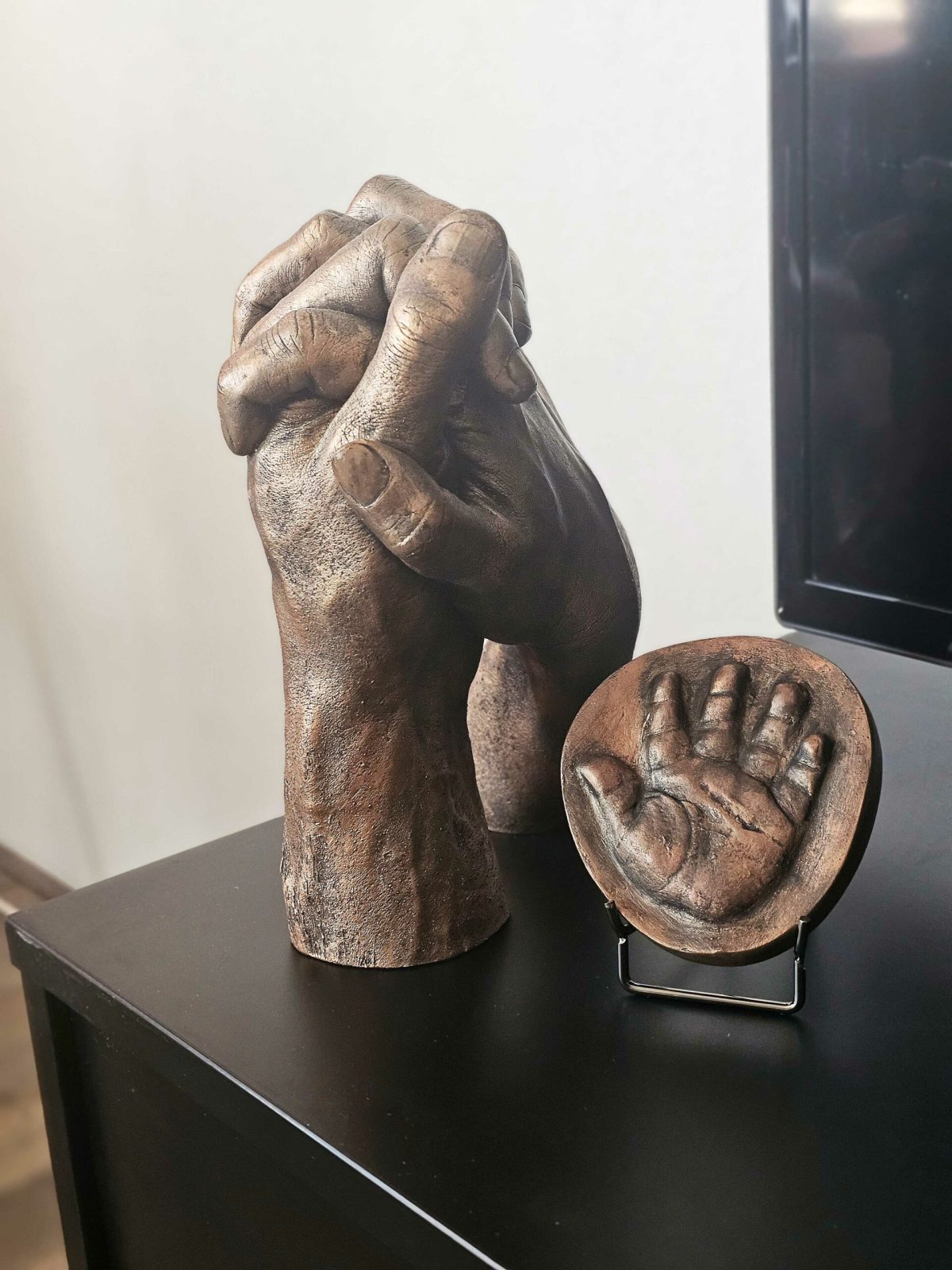 Beeld plat handje of voetje acryl gecoat | 14-107 - Afbeelding 3