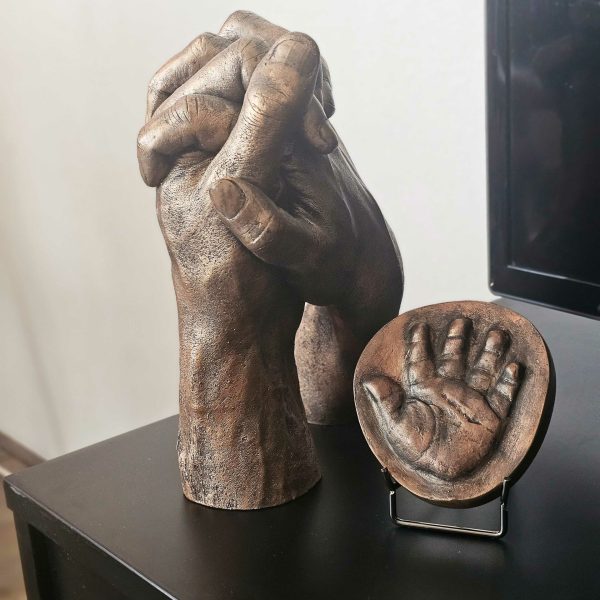 Beeld plat handje of voetje acryl gecoat | 14-107