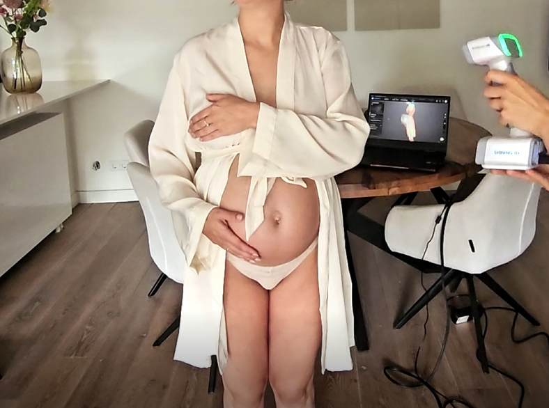inscannen zwangere vrouw 3D scan