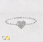 Armband hartje met vingerafdruk | 16-200 - Afbeelding 2