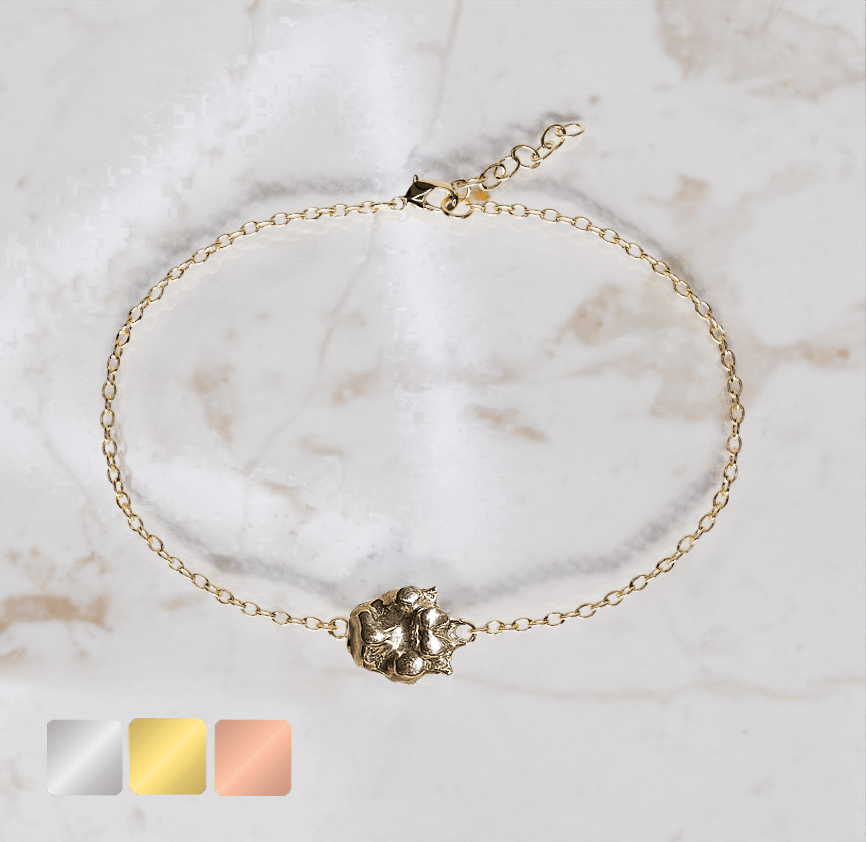 armbandje-met-handje-mee-gold-voor-1 Armband pootje met richting mee | 13-200 - Afbeelding 1