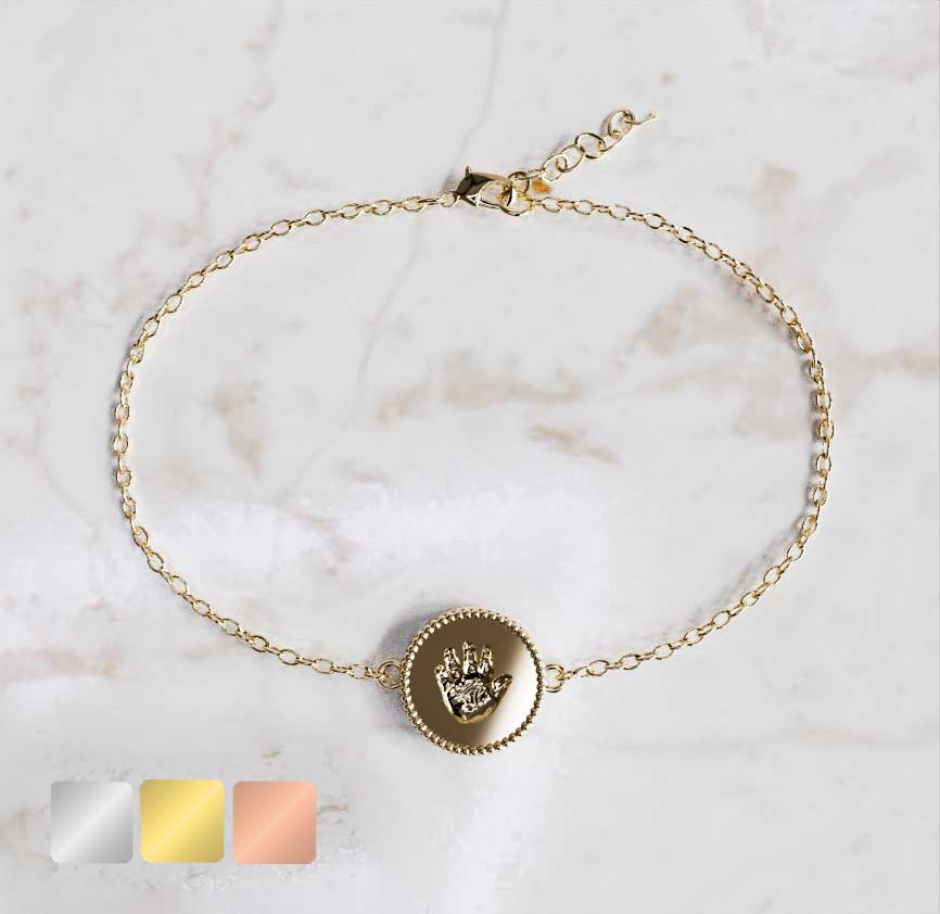 armbandje-met-omlijsting-goud-voor Armband decorond | 14-200 - Afbeelding 1