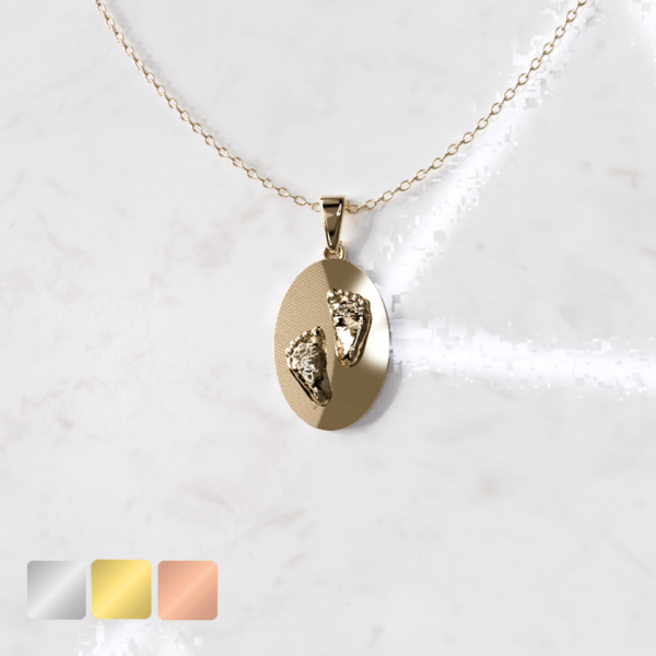 Ketting met ovale hanger | 14-407