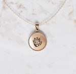 Ketting bedel rond met deco | 14-401 - Afbeelding 3