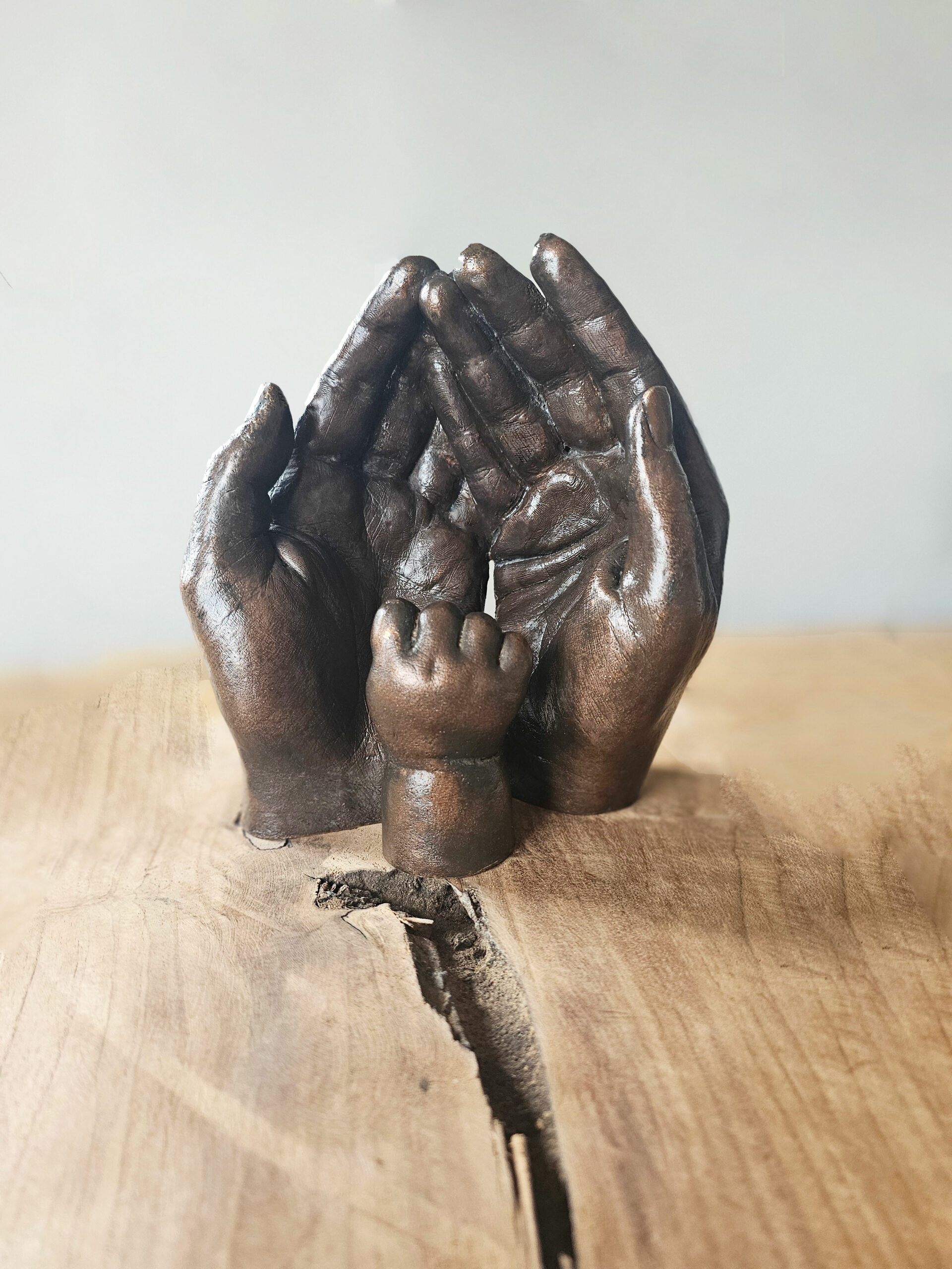 handbeeld-brons-scaled Familliebeeld brons | 12-101 - Afbeelding 1