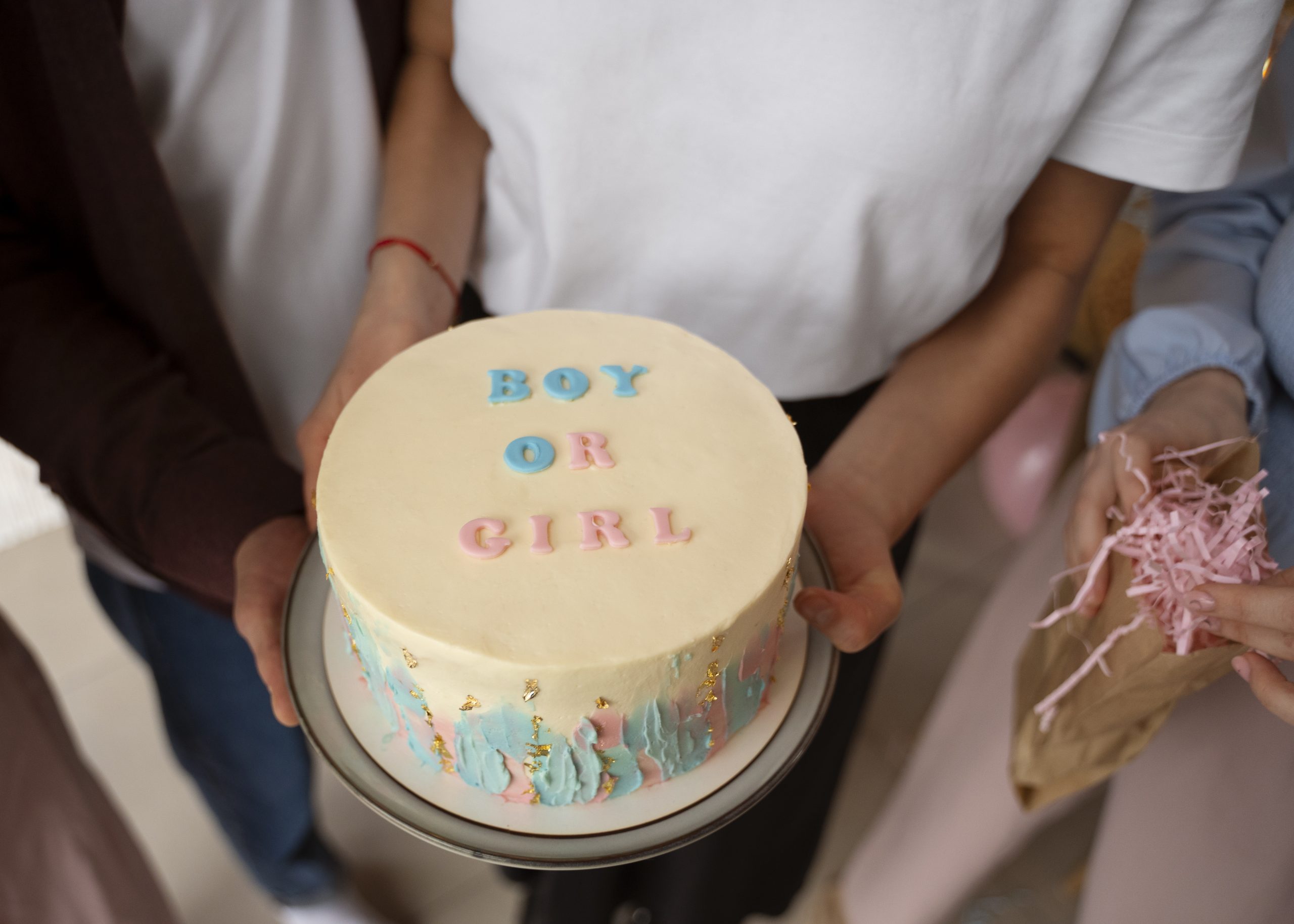 cadeau zwangere vrouw gender reveal party