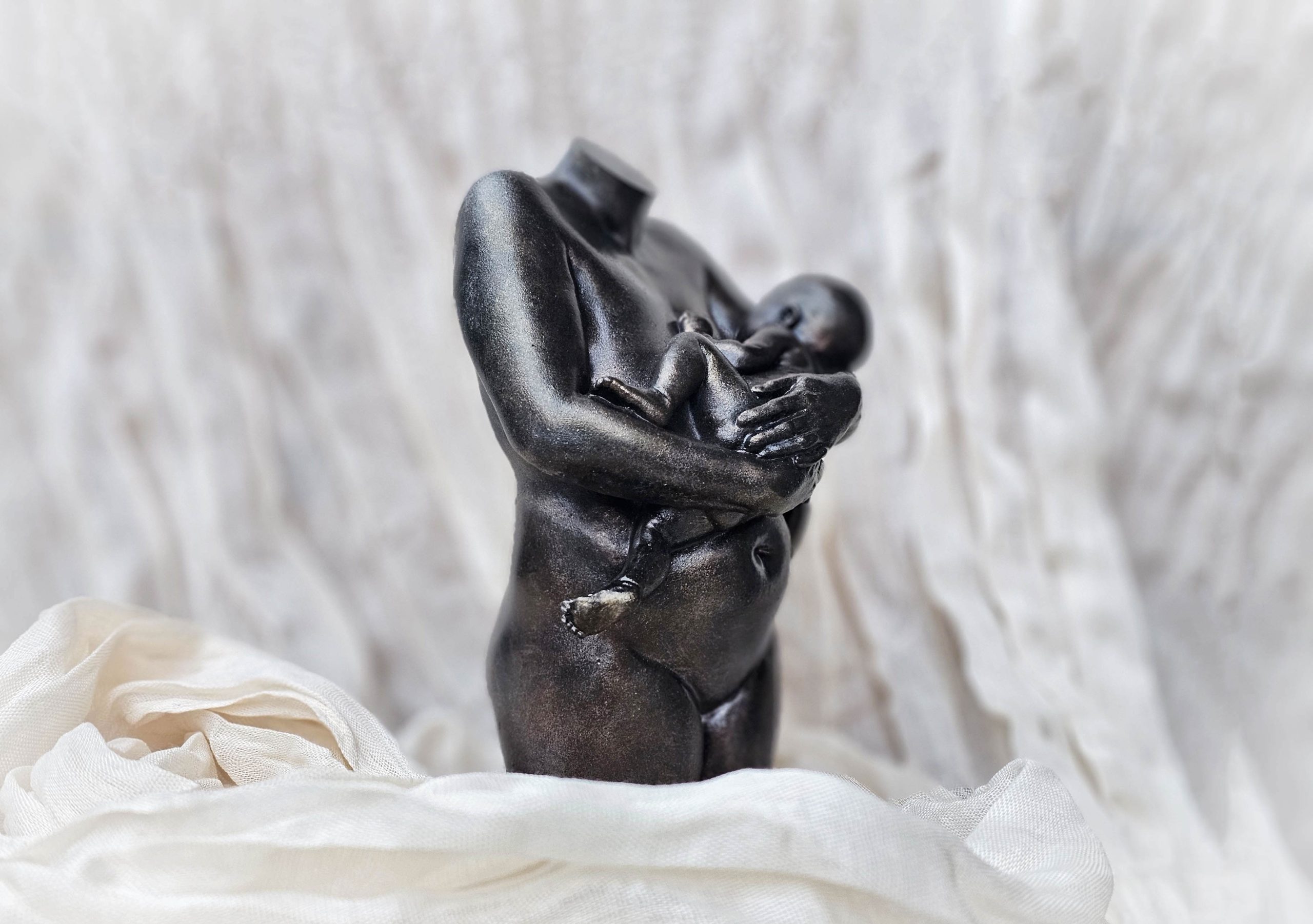 3D beeld moeder en kind , persoonlijk kraamcadeau