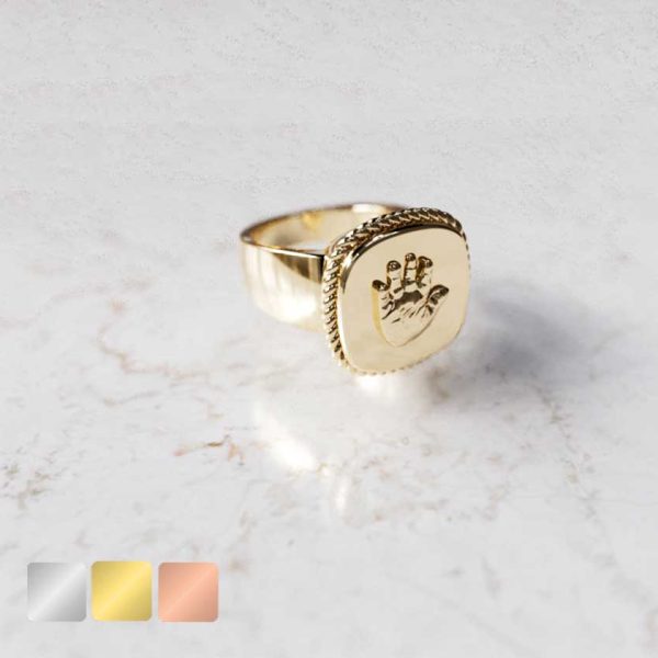 Ring vierkant met omlijsting | 14-314