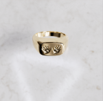 Zegelring rechthoek Heren | 14-307 - Afbeelding 2