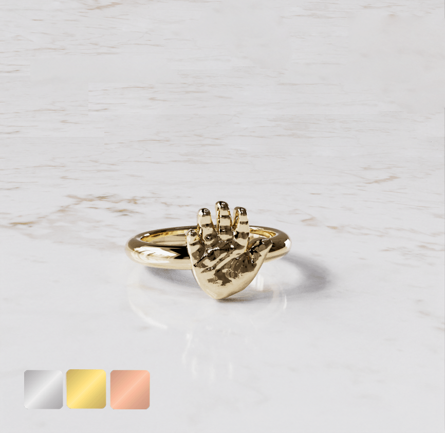 ring-handje-goud-1-kleur-1 Ring Handje | 14-319 - Afbeelding 1