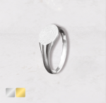 Zegelring ovaal vingerafdruk smal | 16-306 - Afbeelding 2