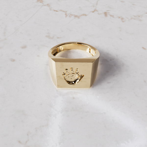 Zegelring vierkant groot huisdier Heren | 13-319