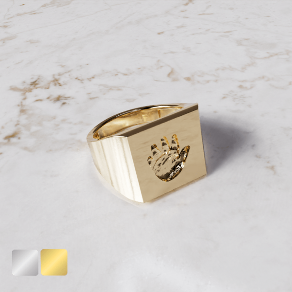 Zegelring vierkant Heren | 14-305