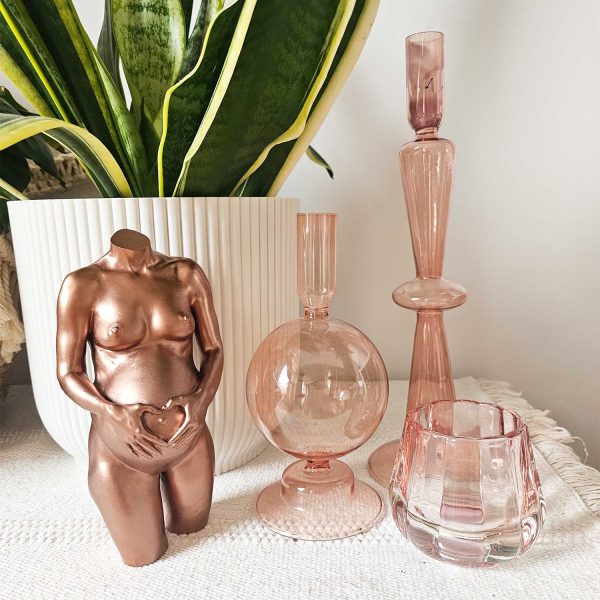 Zwangerschapsbeeldje koperlook | 17-107