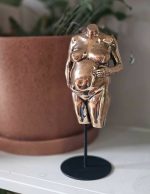 Zwangerschapsbeeldje in brons | 17-106 - Afbeelding 6