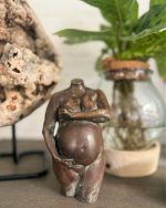 Zwangerschapsbeeldje in brons | 17-106 - Afbeelding 7