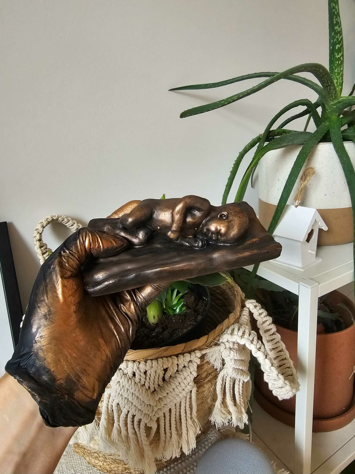 Sterrenkind beeldje Bronzen beeldje sterrenkindje