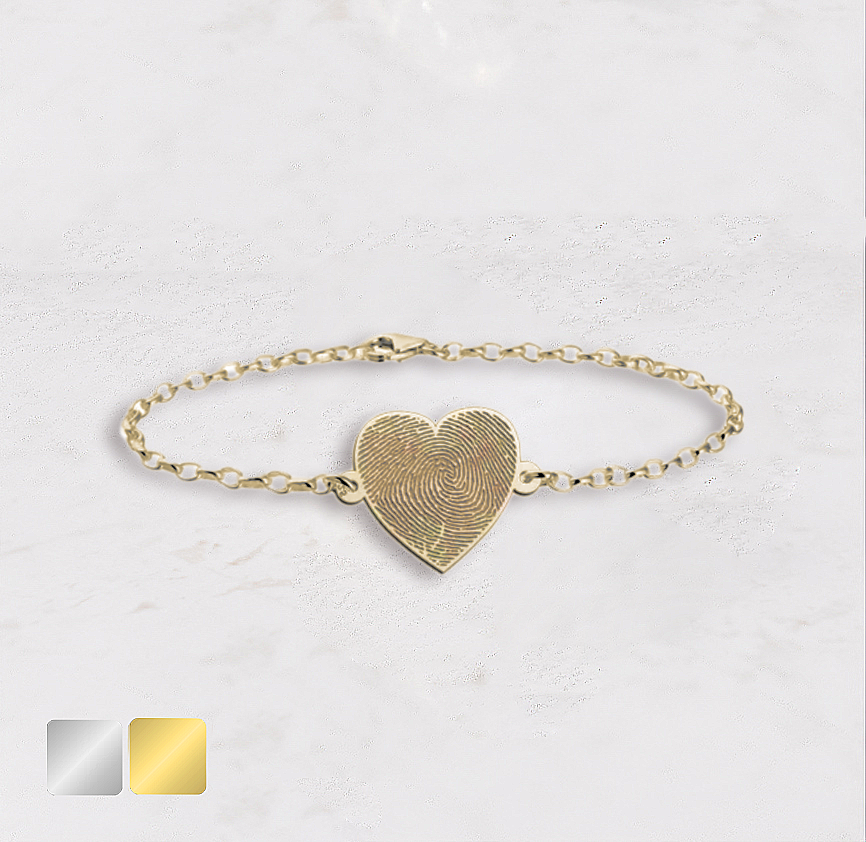 armband-hartje-goud.png vingerafdruk armband hartje goud