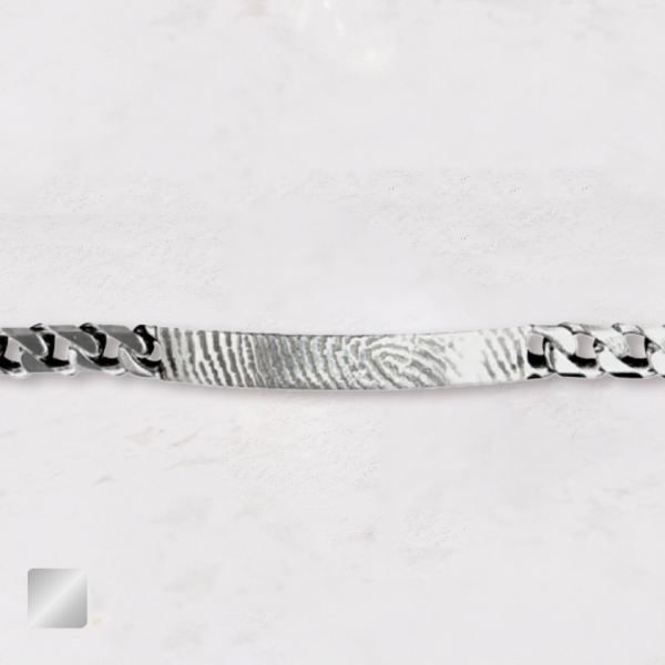 lederen armband met vingerafdruk