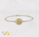 vingerafdruk armband rond goud