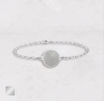 vingerafdruk armband rond goud