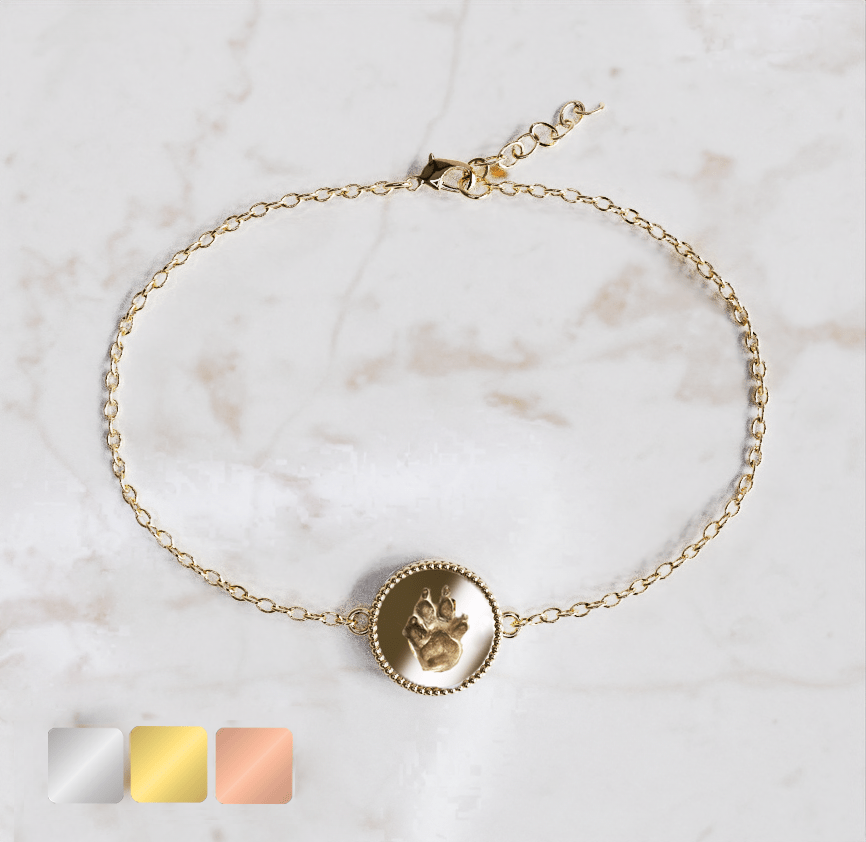 armbandje-met-omlijsting-goud-voor.png Armband rond met deco huisdier | 13-203 - Afbeelding 1
