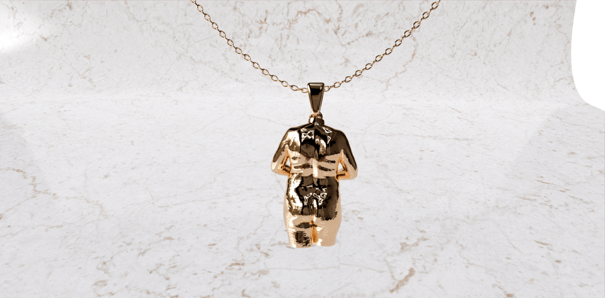 Ketting met zwangerschaps bedel met armen | 17-400 - Afbeelding 8