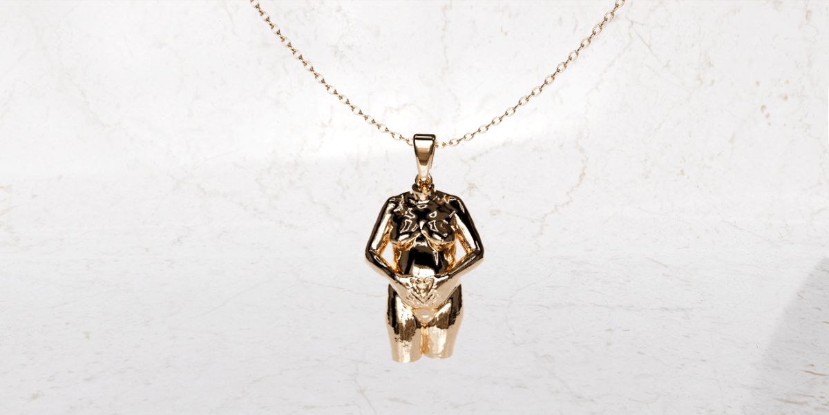 Ketting met zwangerschaps bedel met armen | 17-400 - Afbeelding 7