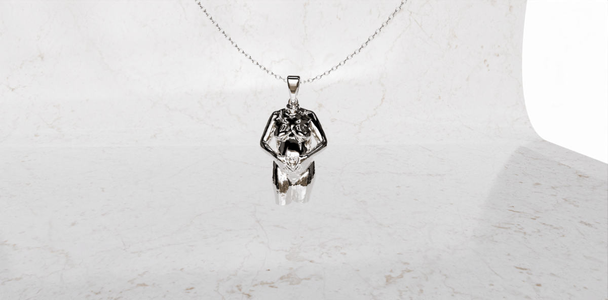 Ketting met zwangerschaps bedel met armen | 17-400 - Afbeelding 4