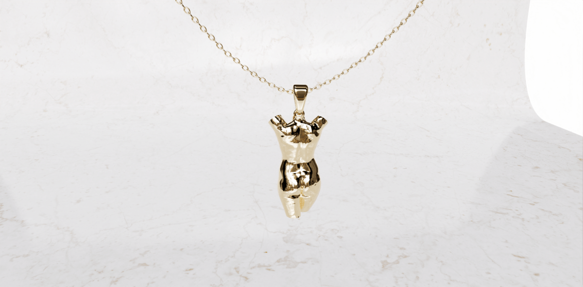 Ketting met zwangerschaps bedel zonder armen | 17-401 - Afbeelding 3