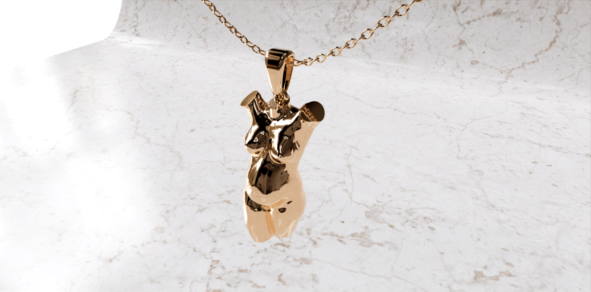 Ketting met zwangerschaps bedel zonder armen | 17-401 - Afbeelding 8