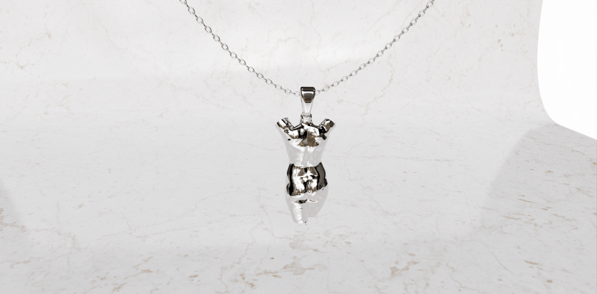 Ketting met zwangerschaps bedel zonder armen | 17-401 - Afbeelding 6