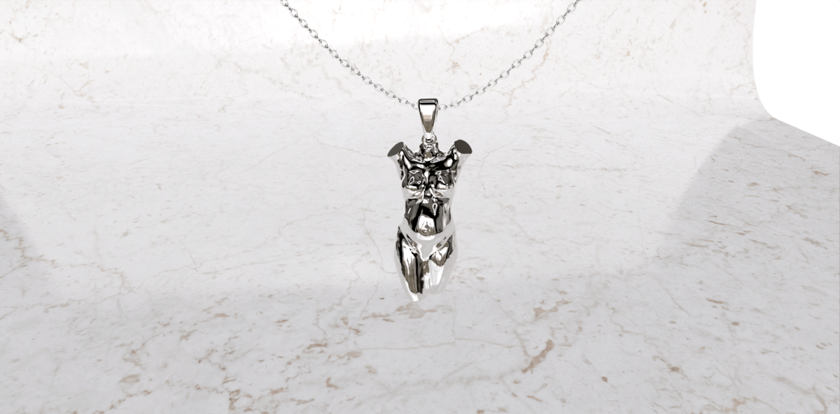 Ketting met zwangerschaps bedel zonder armen | 17-401 - Afbeelding 4