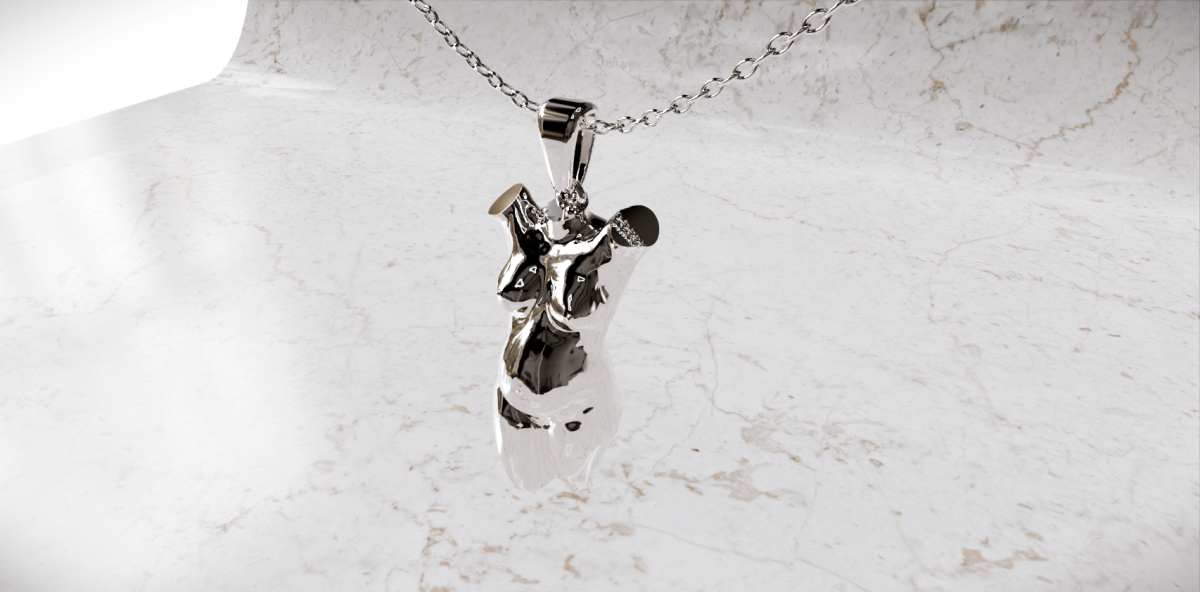 Ketting met zwangerschaps bedel zonder armen | 17-401 - Afbeelding 5