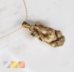 Ketting met pootje bedel 3D | 13-406