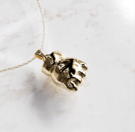 Ketting met handje bedel 3D | 14-410 - Afbeelding 2