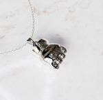 Ketting met handje bedel 3D | 14-410 - Afbeelding 4