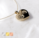 Ketting met hartje vlak | 14-408