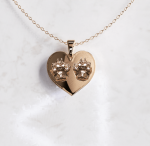 Ketting bedel plat hartje huisdier | 13-402 - Afbeelding 2