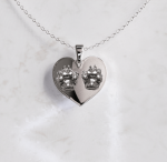 Ketting bedel plat hartje huisdier | 13-402 - Afbeelding 3