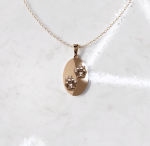 Ketting bedel ovale hanger huisdier | 13-401 - Afbeelding 2