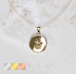 Ketting bedel rond met omlijsting huisdier | 13-405