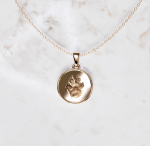 Ketting bedel rond met omlijsting huisdier | 13-405 - Afbeelding 2