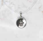 Ketting bedel rond met deco huisdier | 13-404 - Afbeelding 2