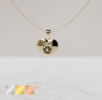 Ketting bedel hanger hartje huisdier | 13-400