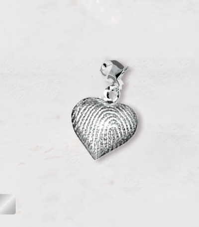 hartje bedel met vingerafdruk