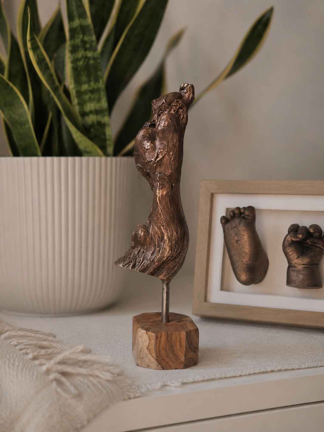 pootje 3D Huisdier beeld brons | 13-103 - Afbeelding 1