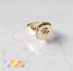 Ring vierkant met omlijsting | 14-314