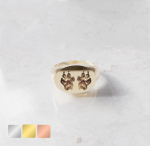 Zegelring ovaal horizontaal huisdier | 13-316